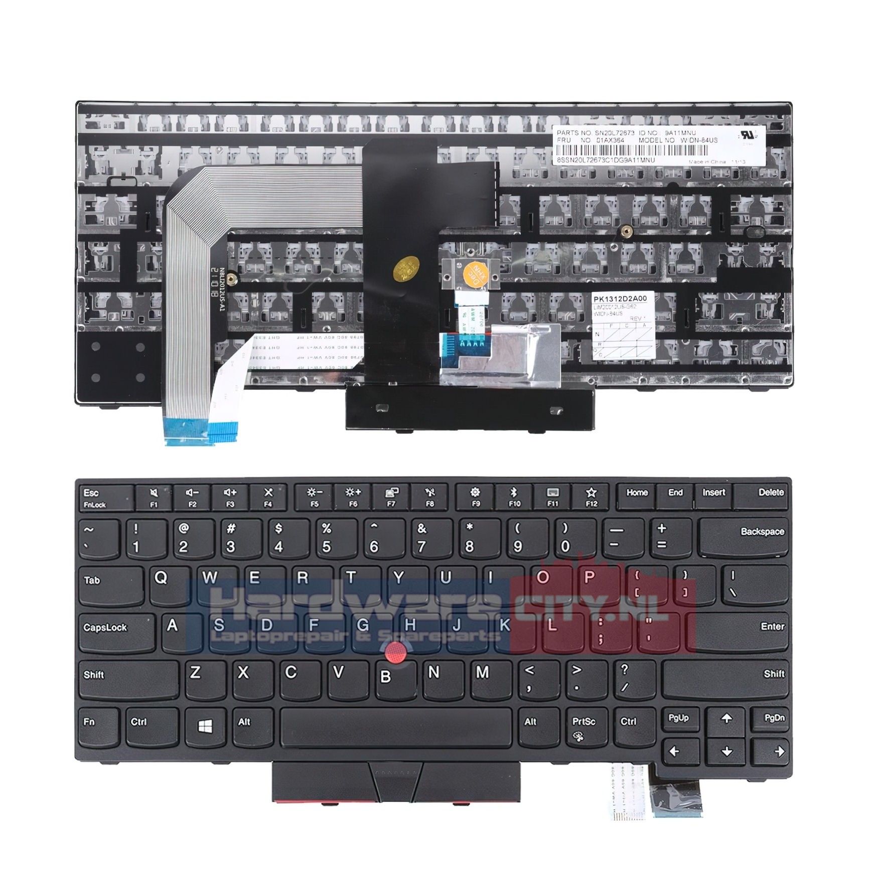Lenovo ThinkPad T480 non-backlit keyboard (US/NL Qwerty)