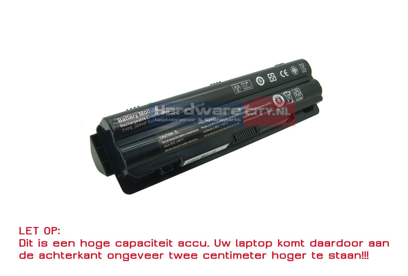 Dell XPS Accu 11.1V 6600mAh (Extended)