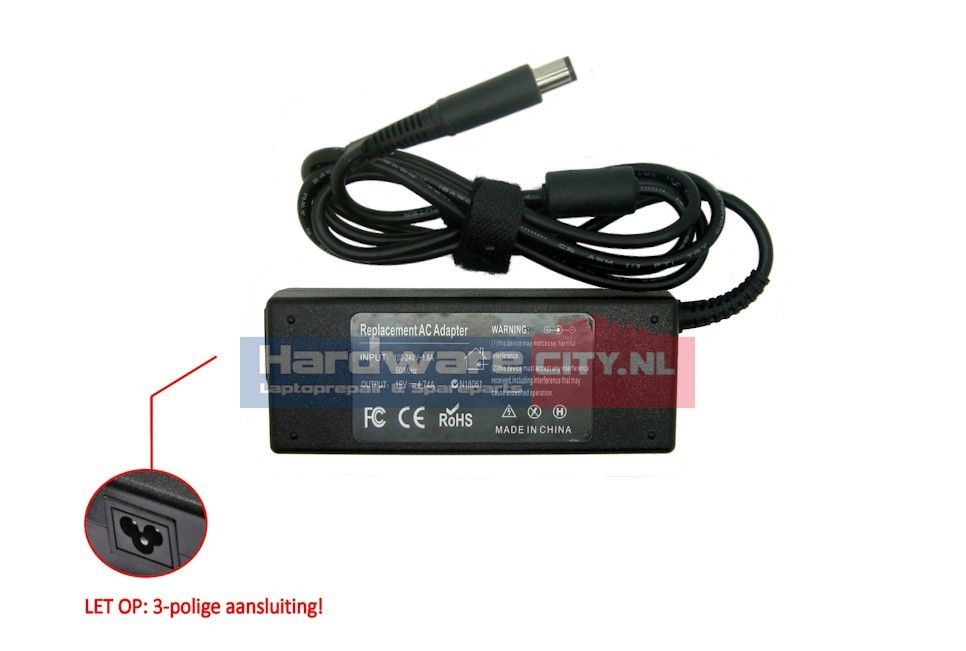 HP/Compaq AC Adapter 18.5V 4.9A 90W (centerpin)