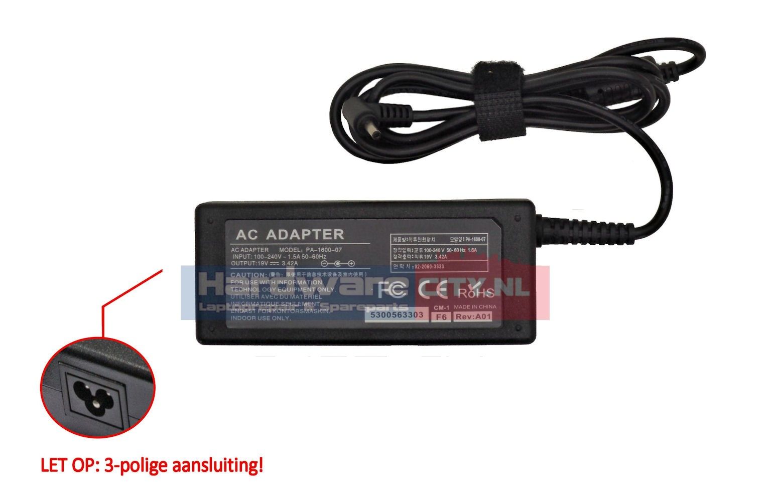 Asus AC Adapter 19V 3.42A 65W (4.0x1.35mm)