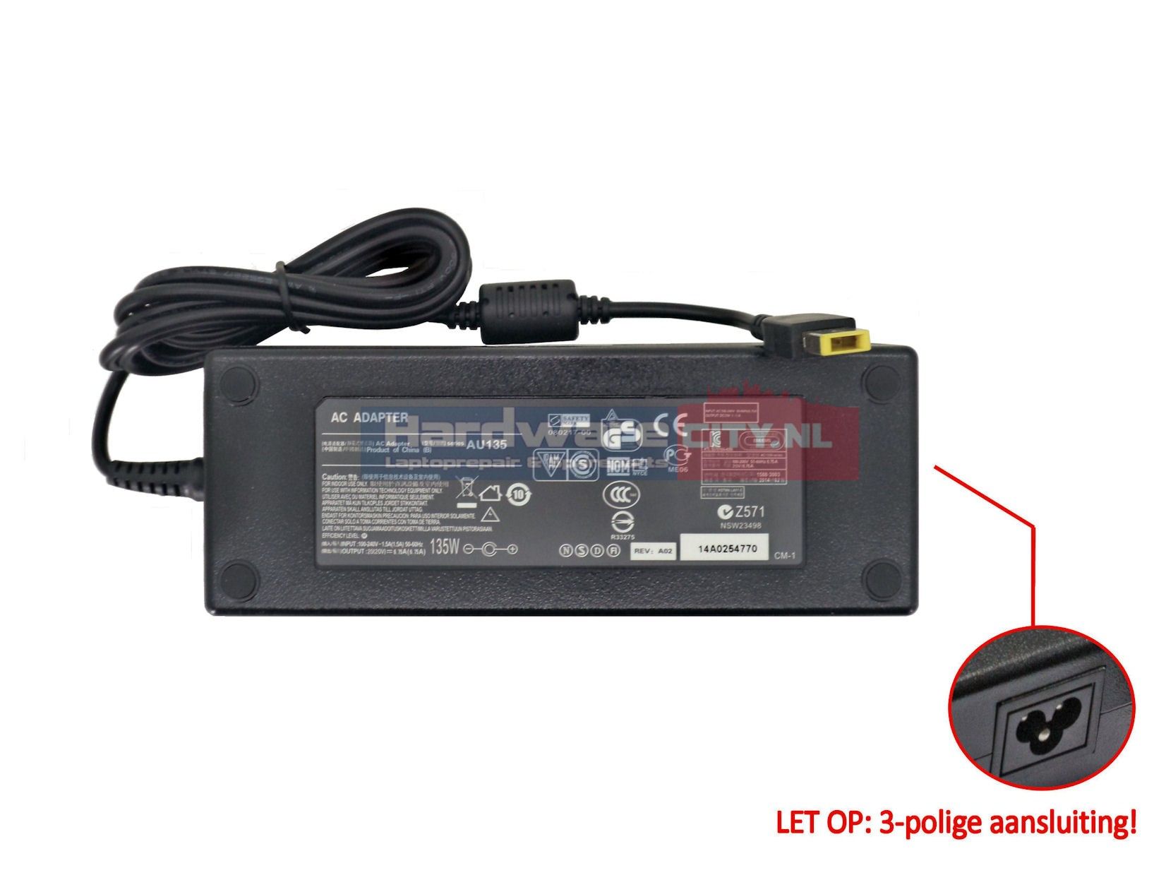 Lenovo ThinkPad X1 Extreme (Gen. 3) Adapter (135W USB-shape)