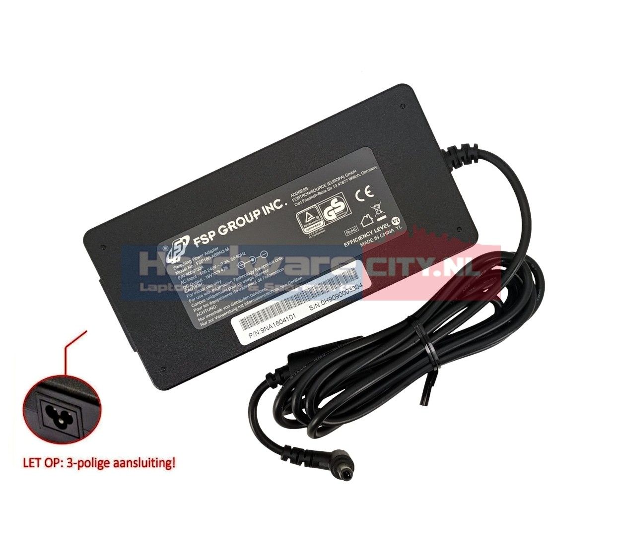 Premium AC Adapter 19.5V 9.23A 180W (Slim Form)