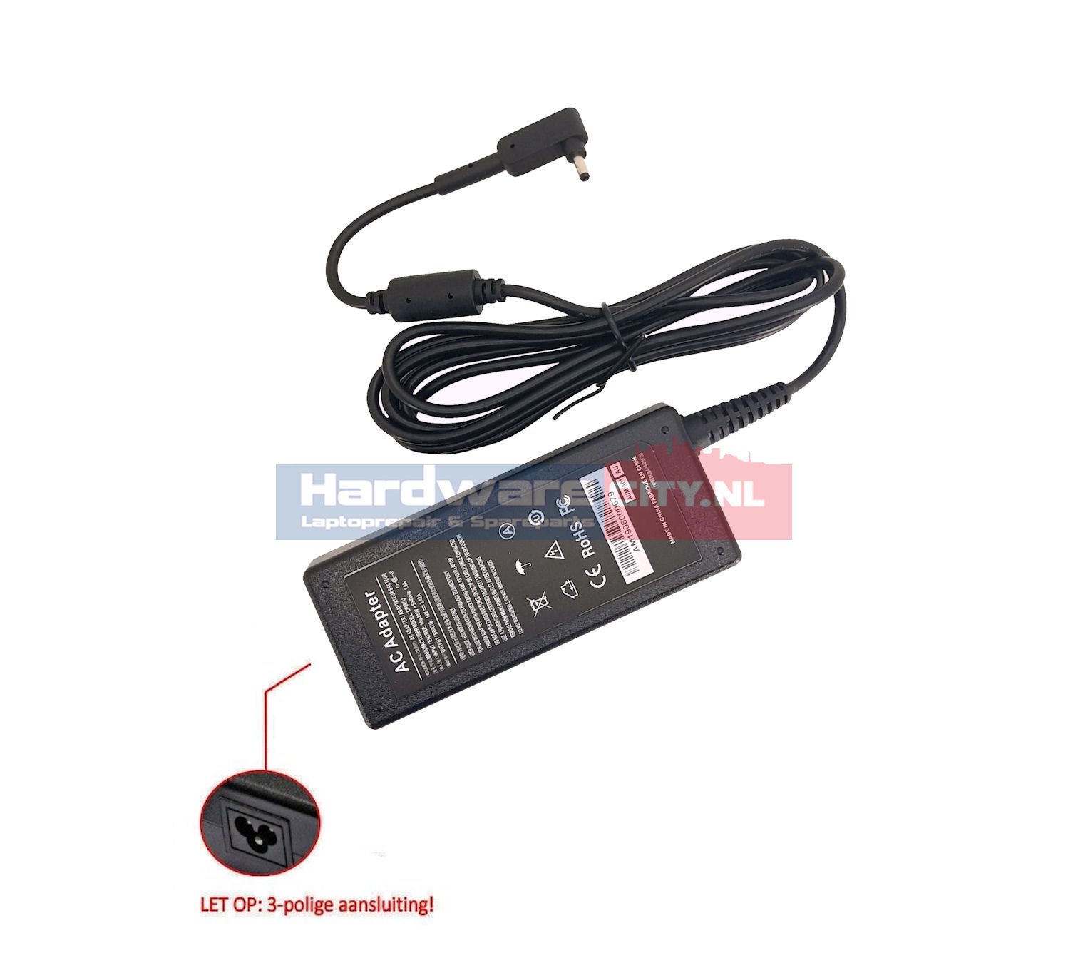 Acer AC Adapter 19V 3.42A 65W (3.0x1.0mm)