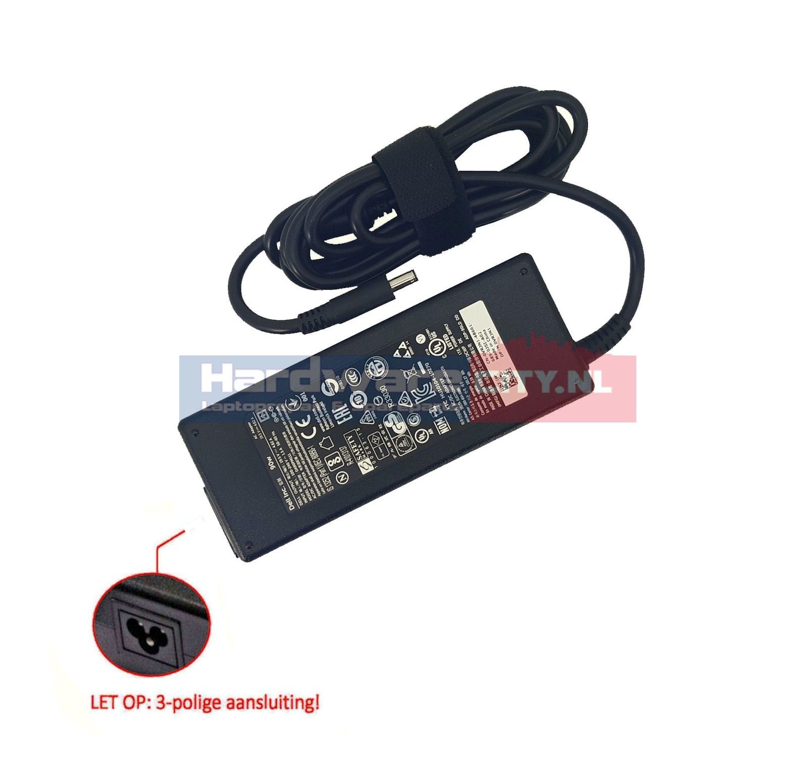 Dell AC Adapter 19.5V 4.62A 90W slim tip (origineel)