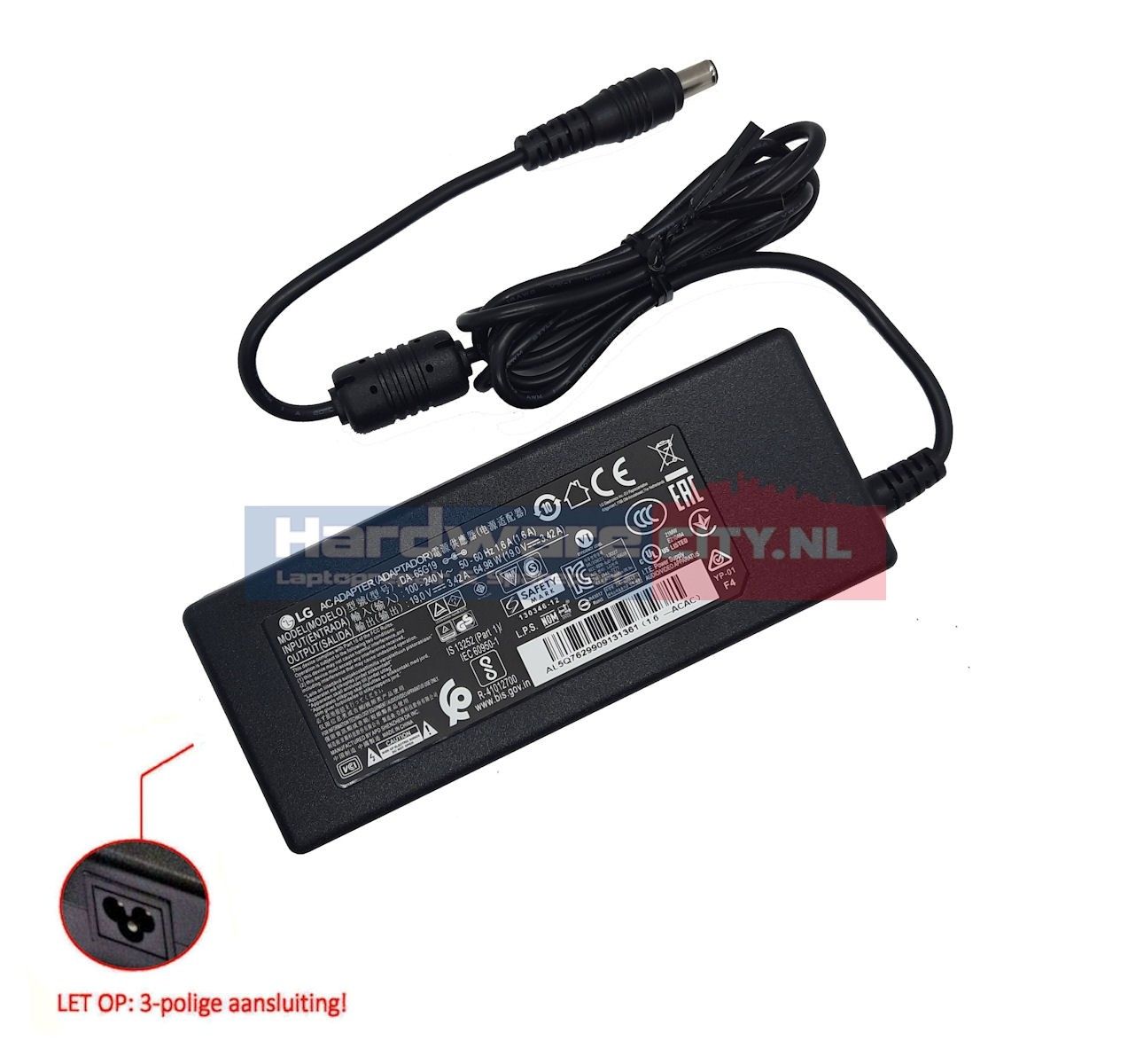 LG Adapter PSAB-L206A 65W (origineel) - Laptop reparatie en onderdelen