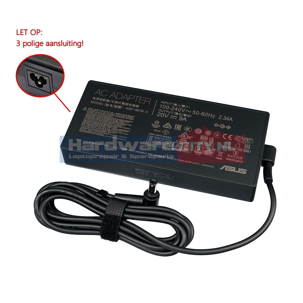 Asus AC Adapter 20V 9A 180W 6PHI (origineel)
