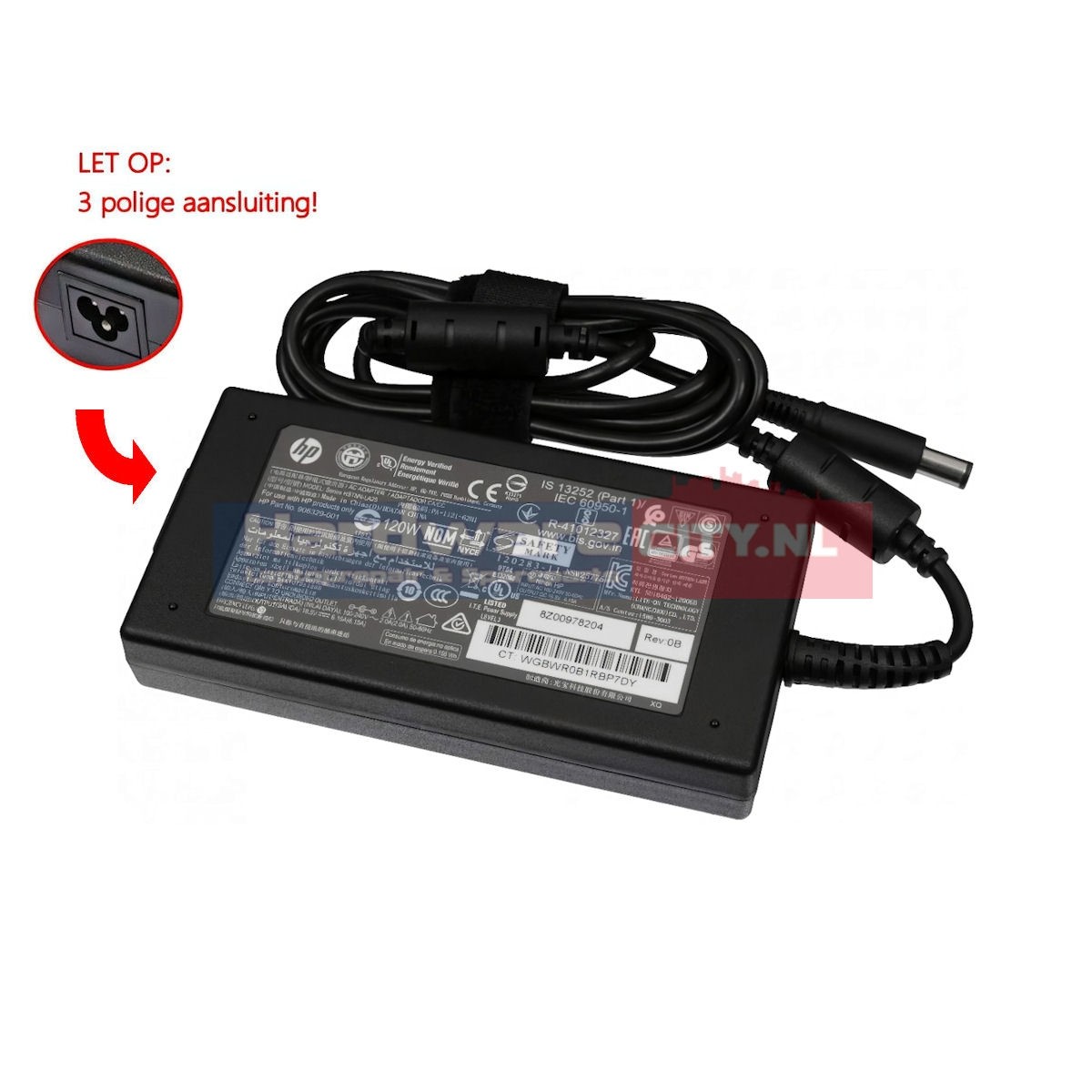 HP Adapter 19.5V 6.15A 120W center pin (origineel)