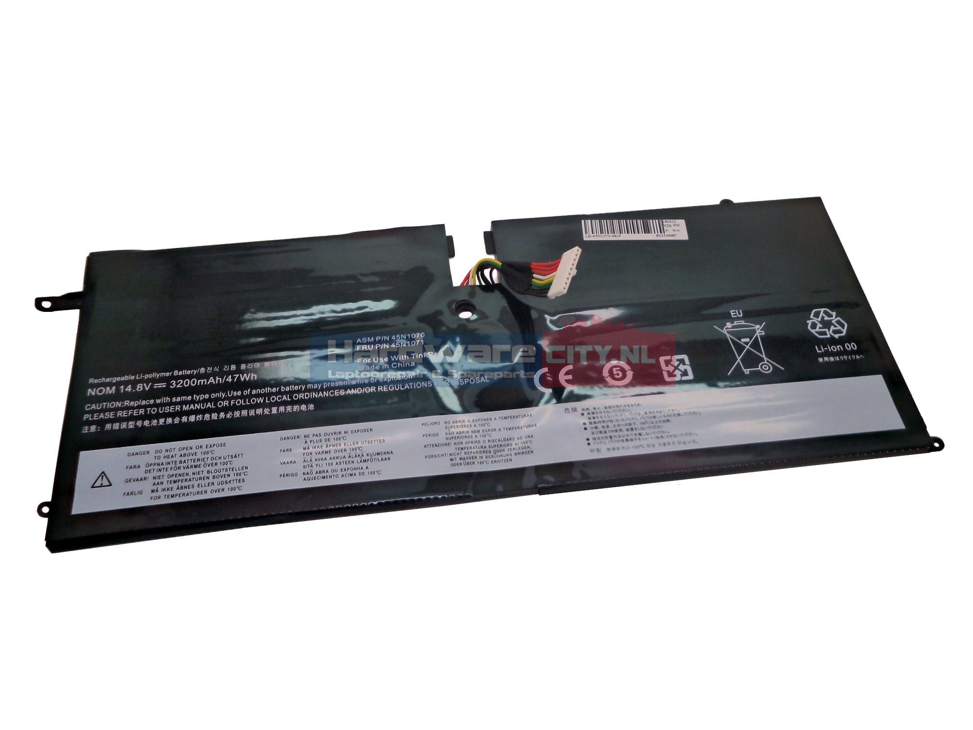 Lenovo ThinkPad X1 Carbon Accu 14.8V 3200mAh 37Wh