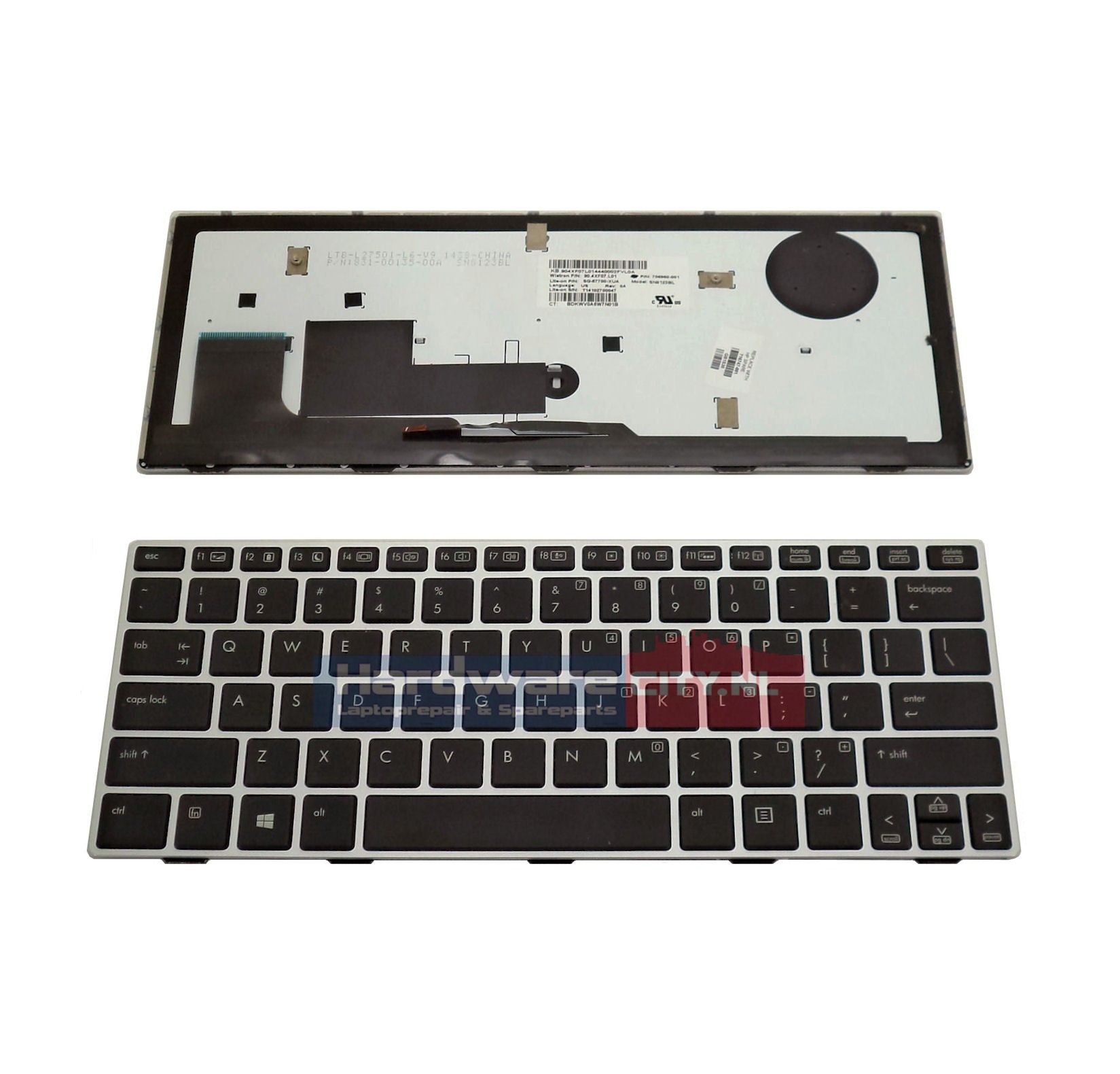 HP EliteBook Revolve 810 G1/ 810 G2/ 810 G3 US backlit keyboard