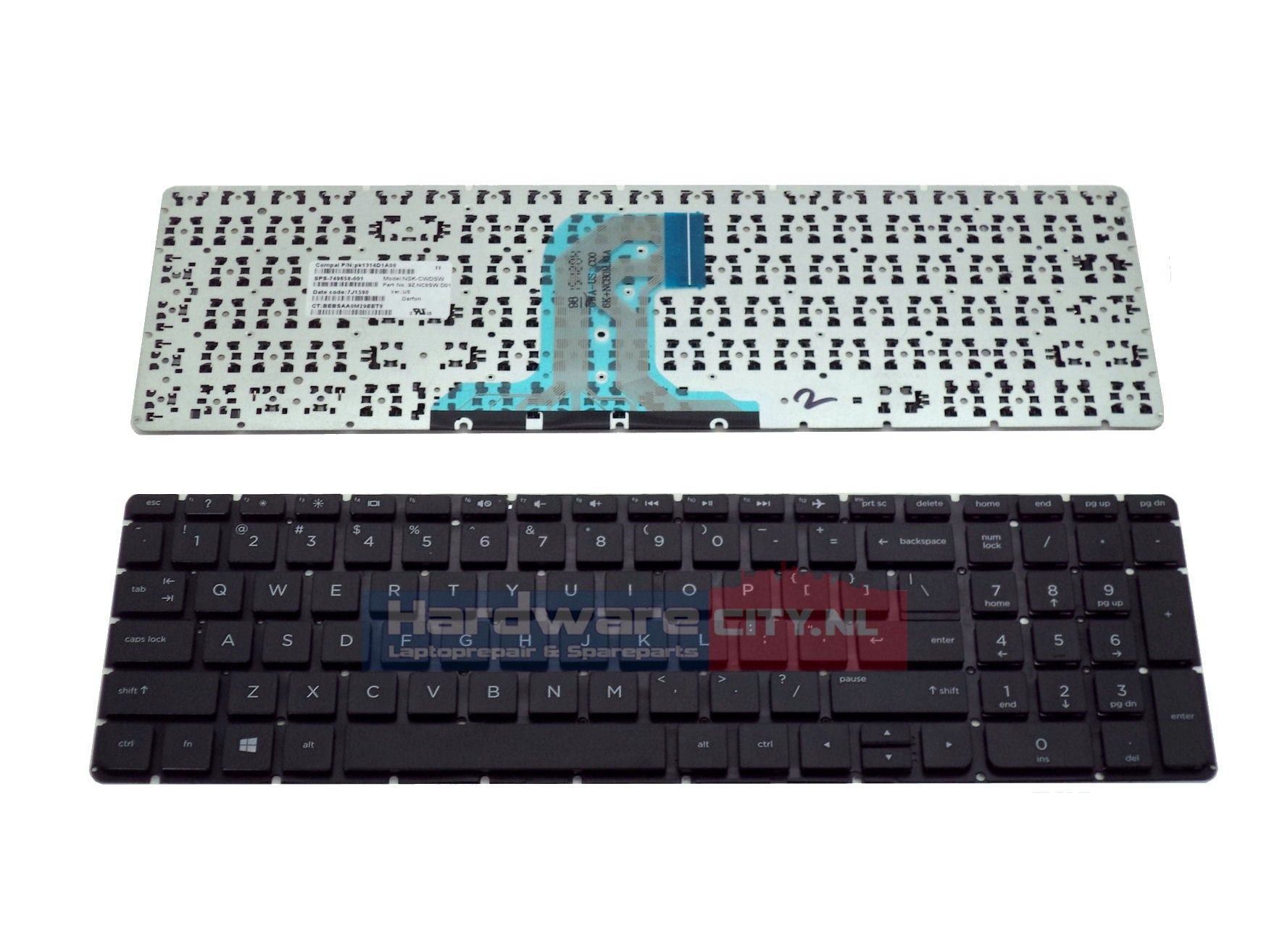 HP 15-ay029nd keyboard (US/NL Qwerty)