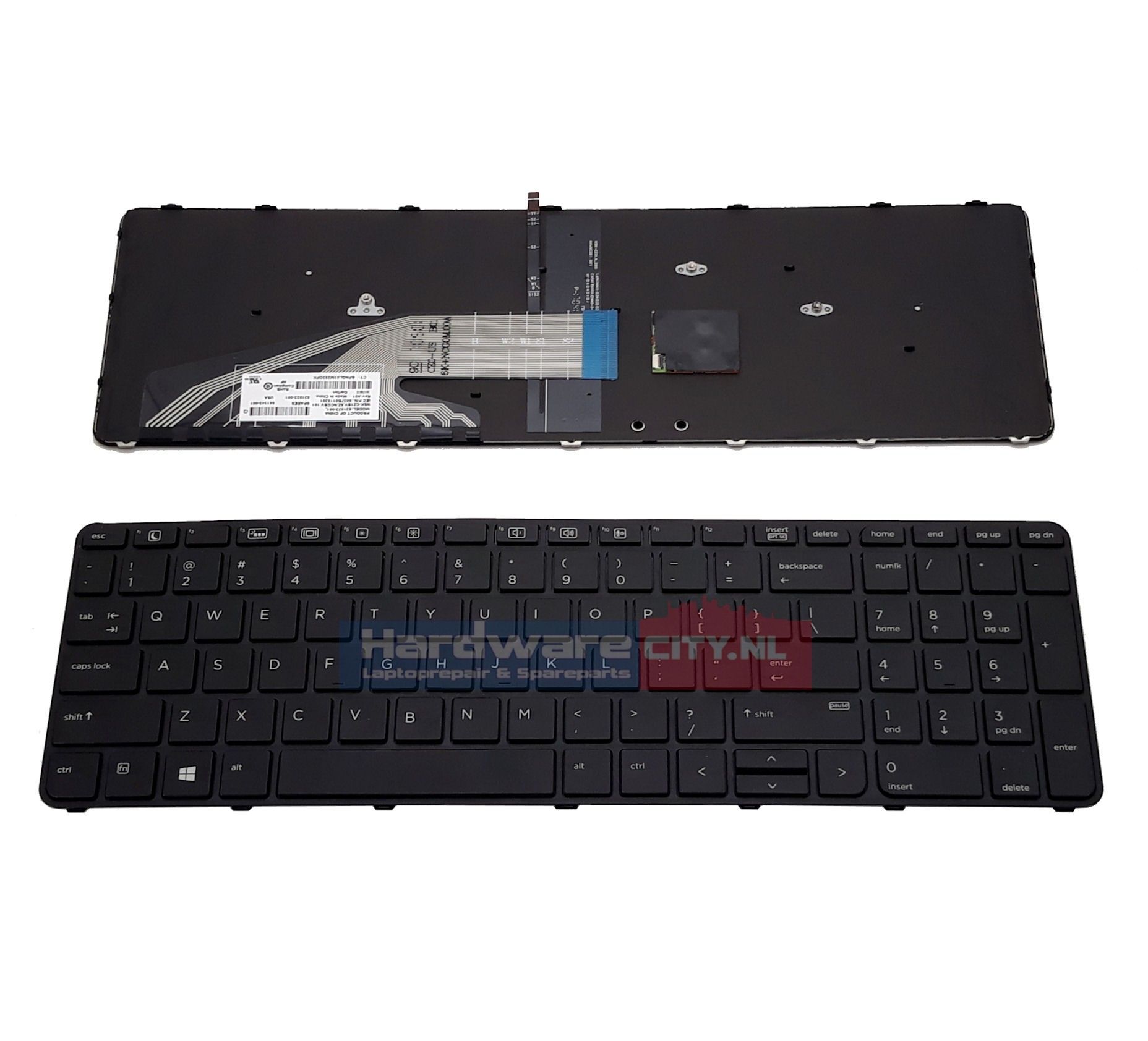 HP ProBook 450 G3 / 470 G3 US backlit keyboard