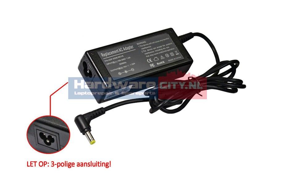 Netbook AC Adapter 19.0V 1.58A 30W