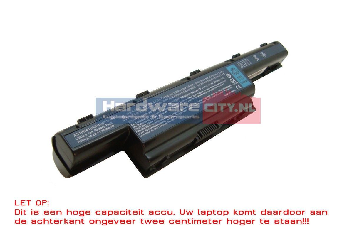 Acer/Packard Bell Accu 10.8V 6600mAh (Extended)