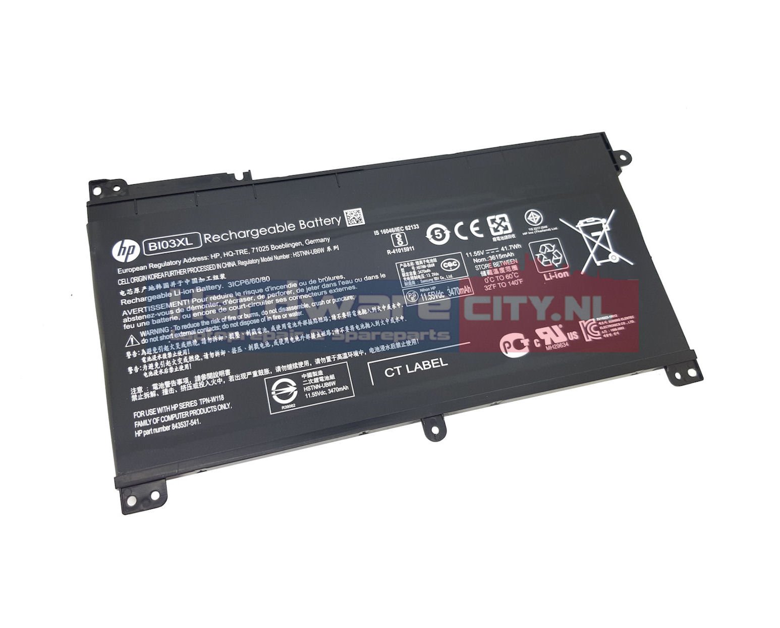 HP 13-u / 14-ax series Accu 11.55V 3615mAh 41.7Wh (origineel)