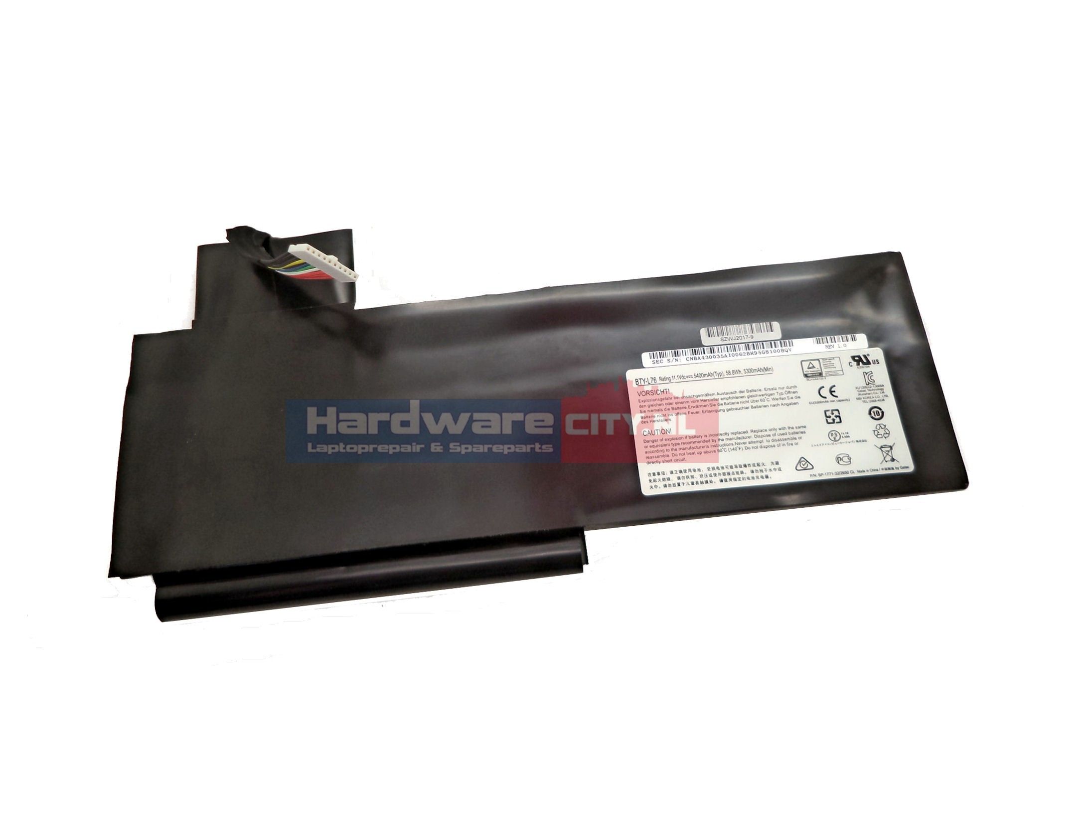 Medion / MSI Accu 11.1V 58.8Wh 5300mAh (origineel)