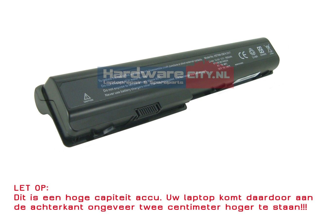HP Pavilion DV7/DV8/HDX18 Accu 14.4V 6600mAh (Extended)