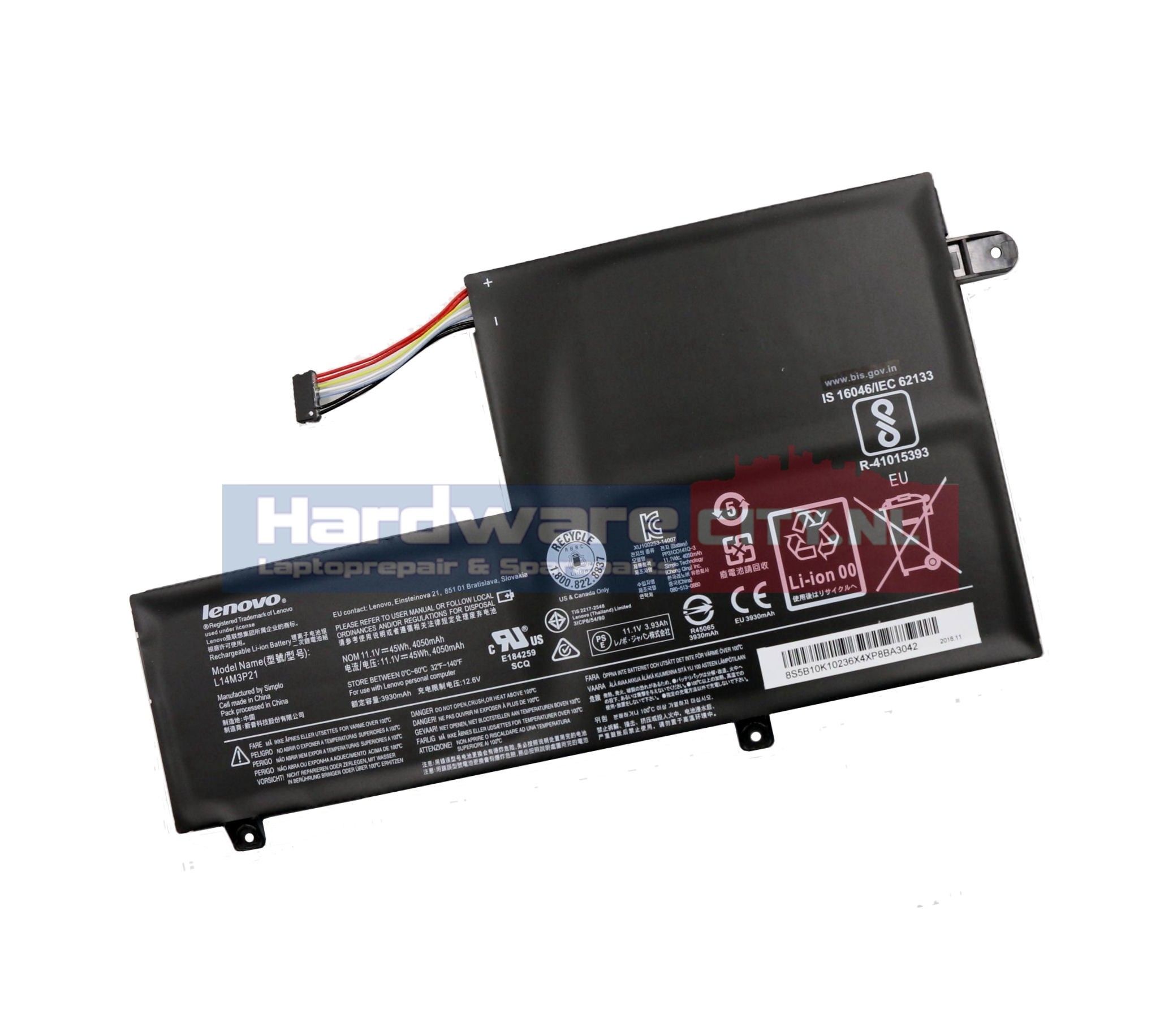 Lenovo U41-70/ 320s-15/ 500 series Accu 11.1V 45Wh 4050mAh (origineel)