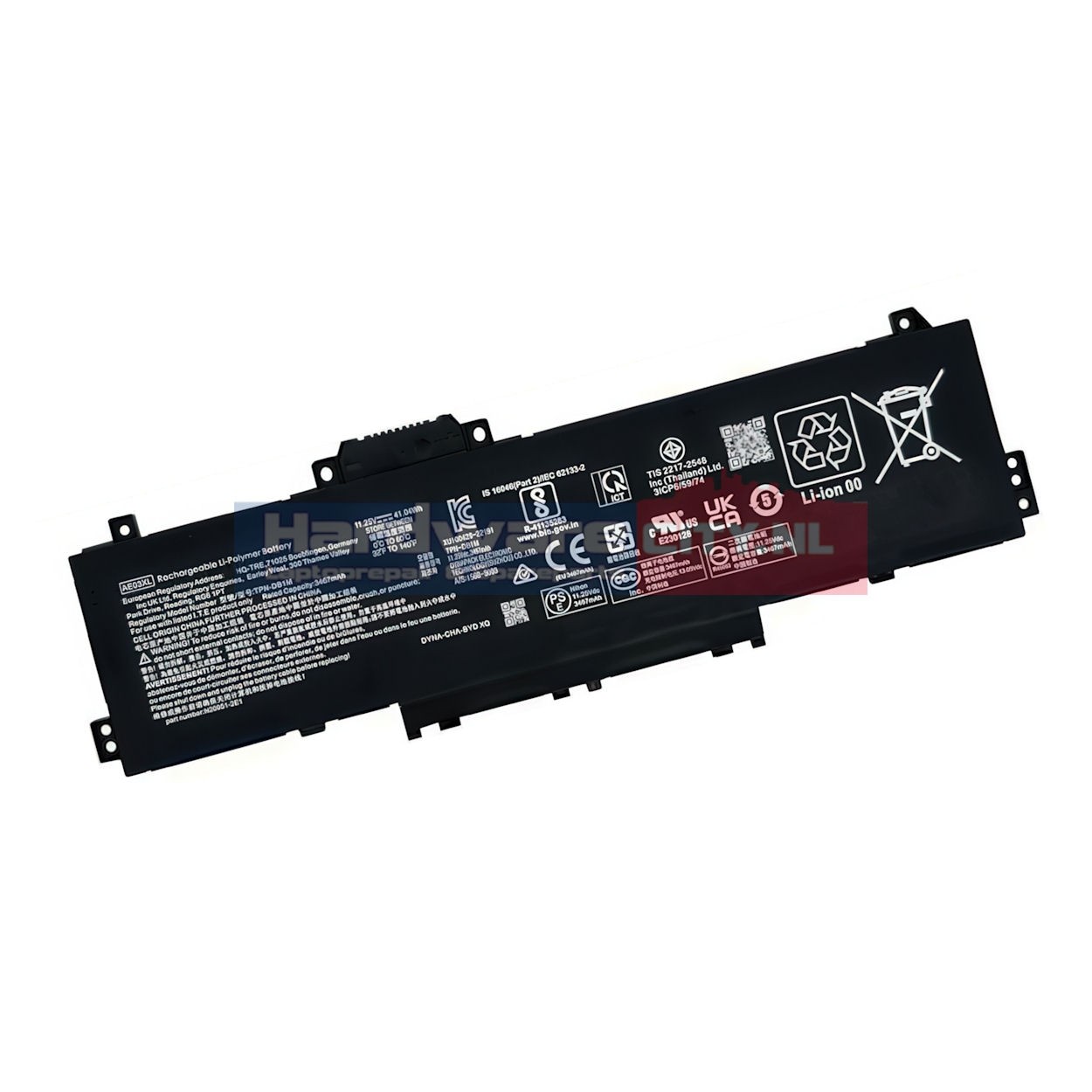 Replacement HP Accu 11.25V 3467mAh 41.04Wh