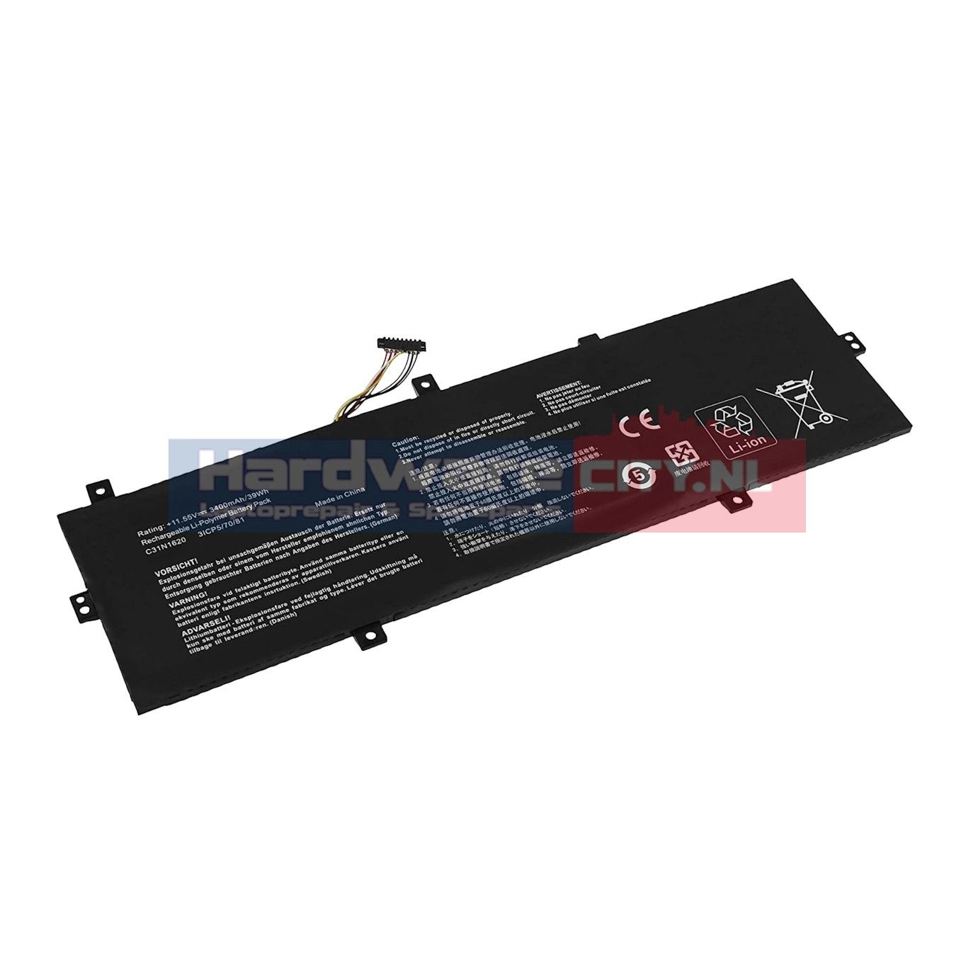 Asus Replacement Accu 11.55V 3400mAh 39Wh