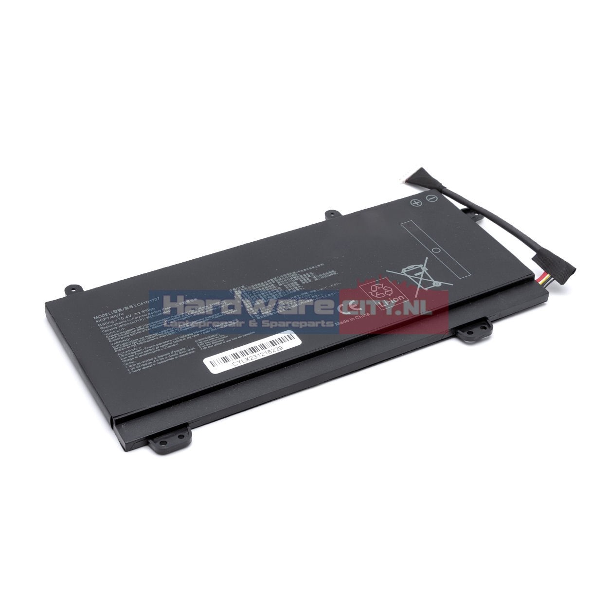 Replacement Asus Accu 15.4V 3550mAh 54.67Wh