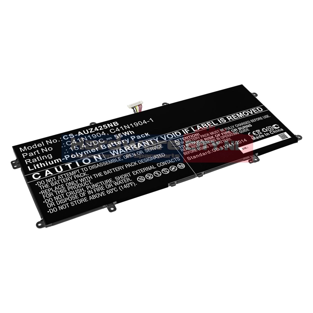 Replacement Asus Accu 15.4V 3570mAh 55Wh
