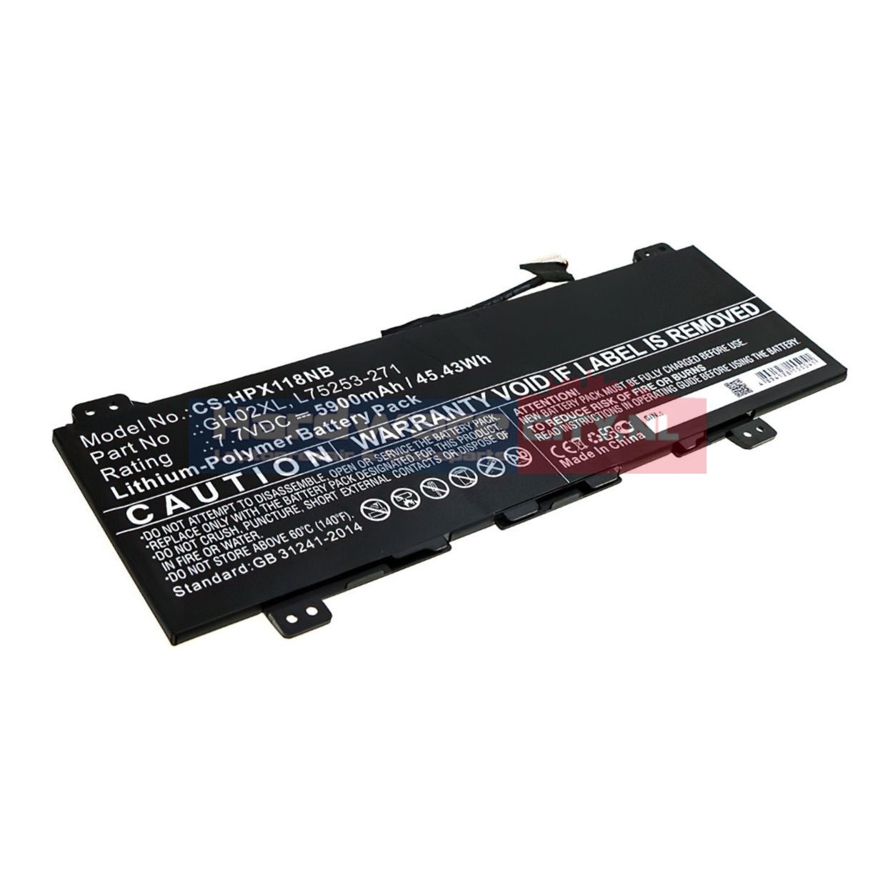 Replacement HP Accu 7.7V 5900mAh 45Wh