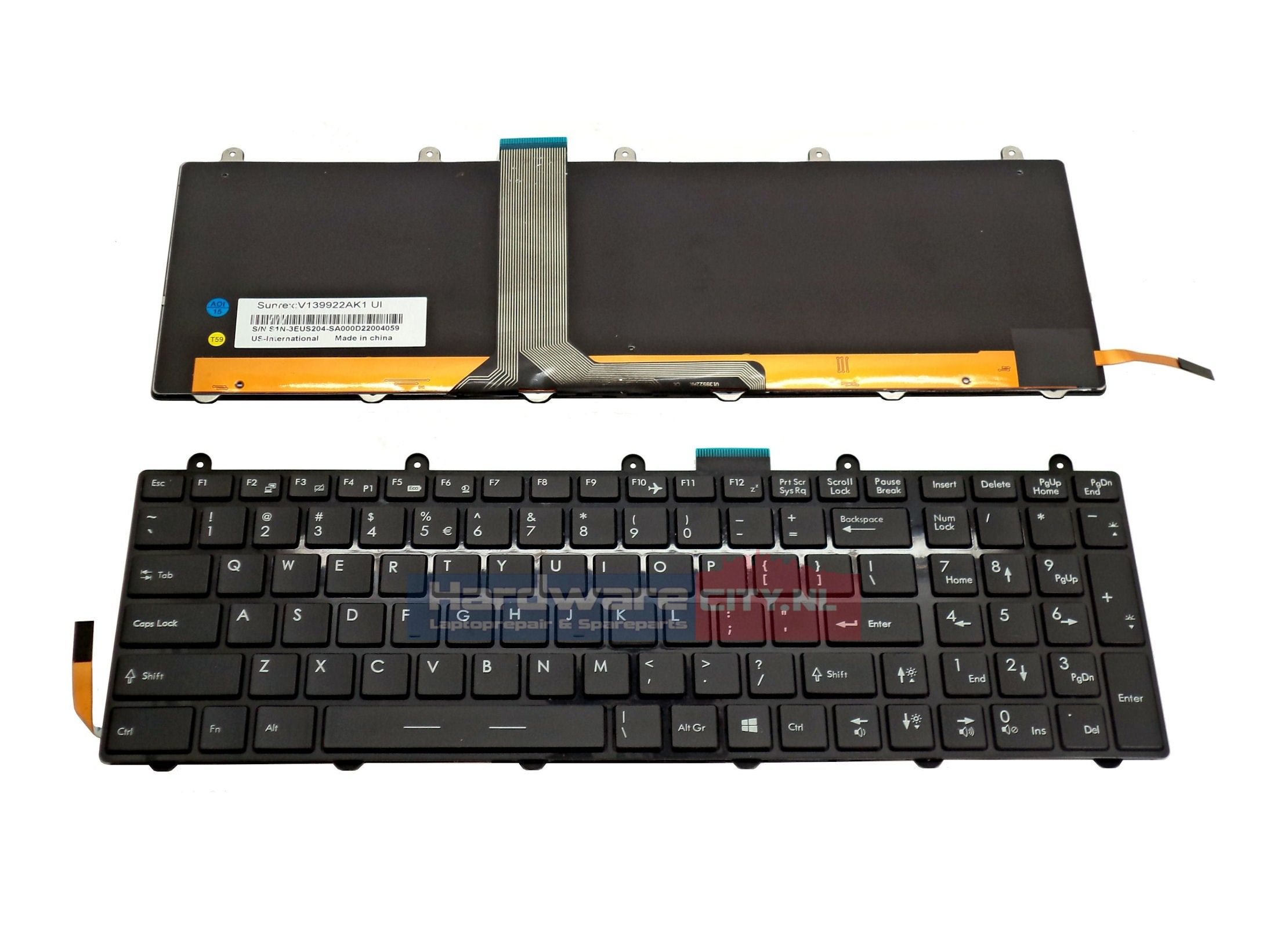 MSI SteelSeries GT780/GX780 US backlit keyboard